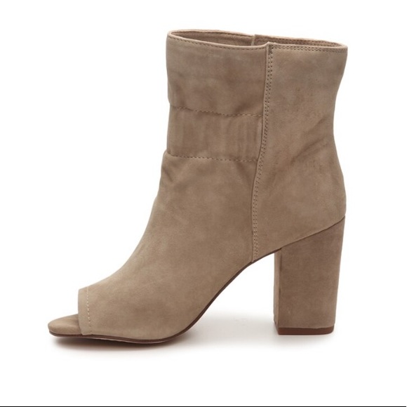 Splendid Rayna suede peep-toe ankle booties - Picture 3 of 8